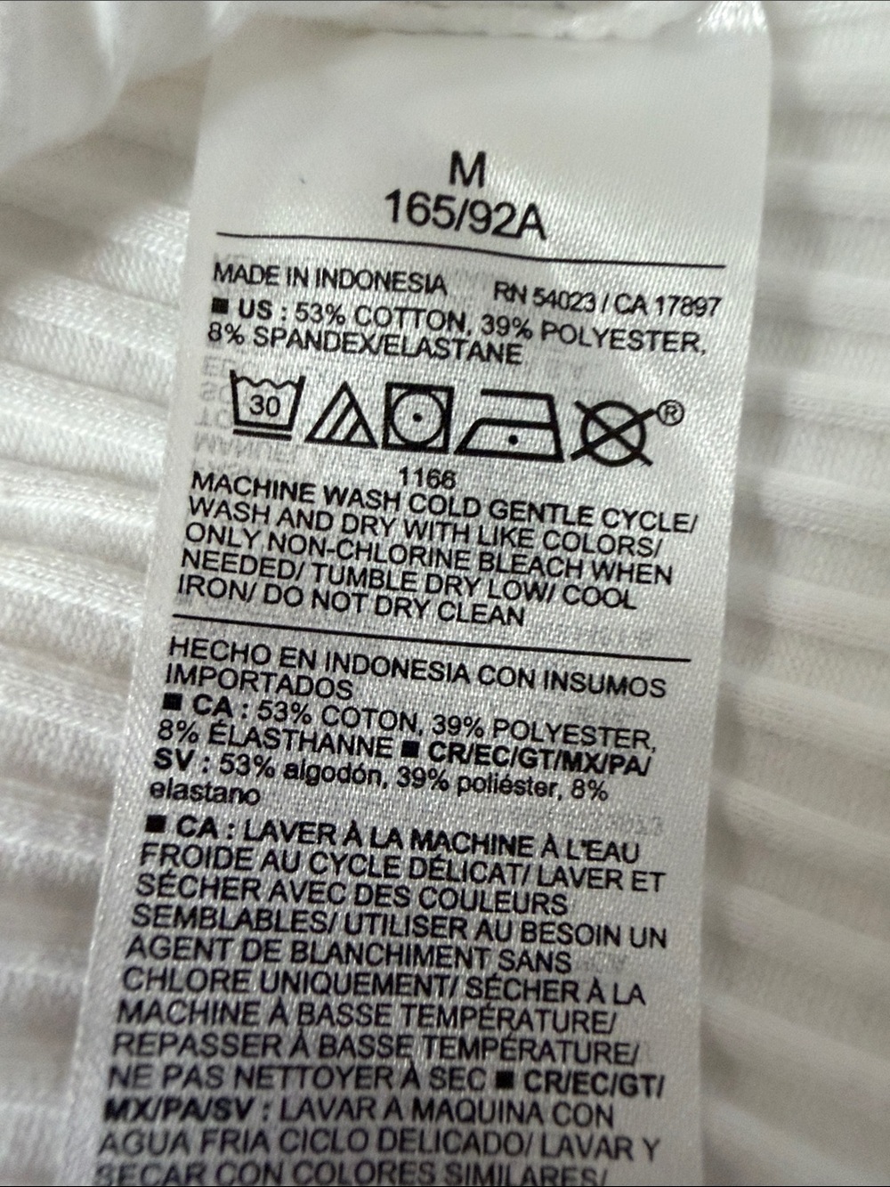 Old Navy White Ribbed Button-Front Tank Top - Picture 5 of 5